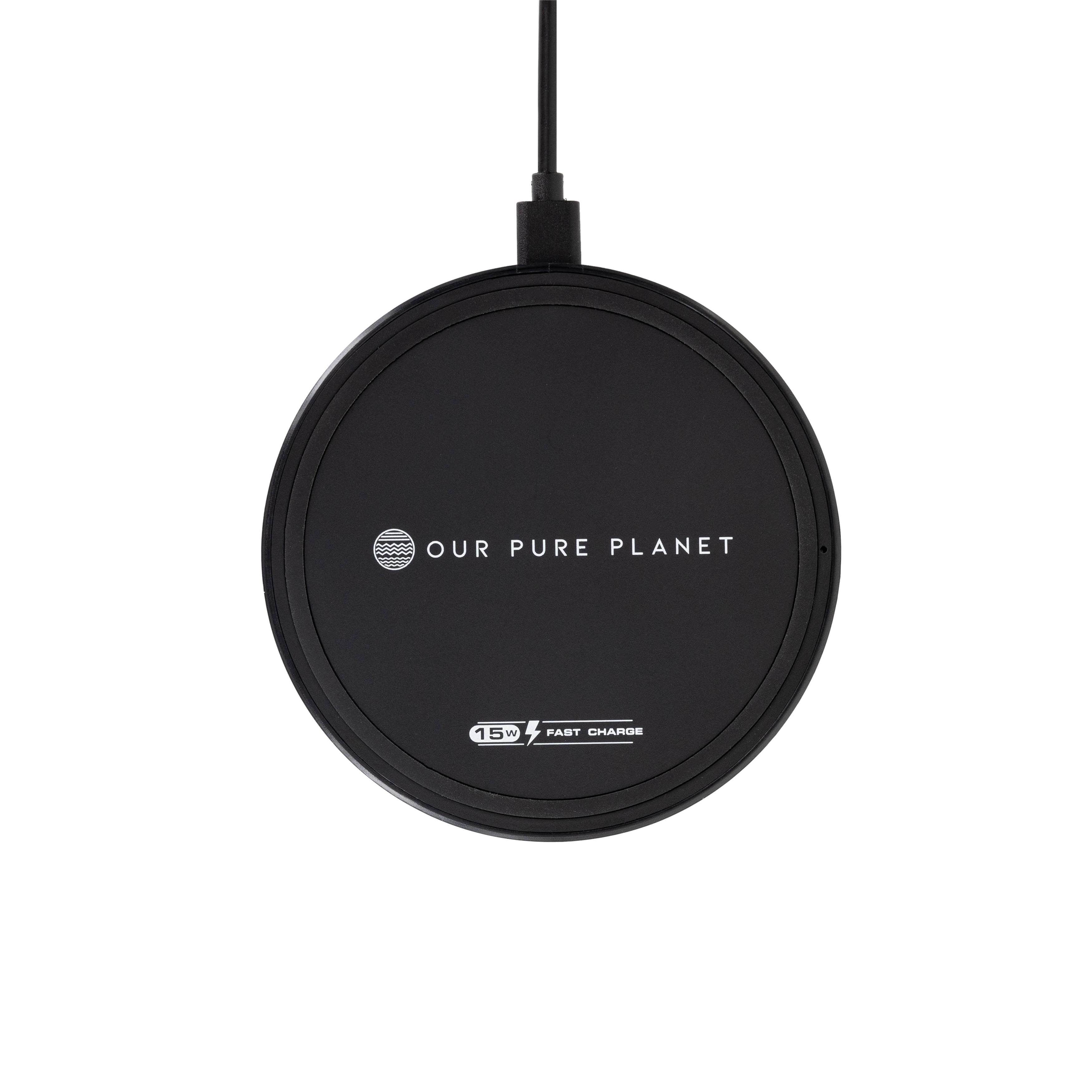 Our Pure Planet 15W Wireless Charging Pad Mobil Oplader OPP130