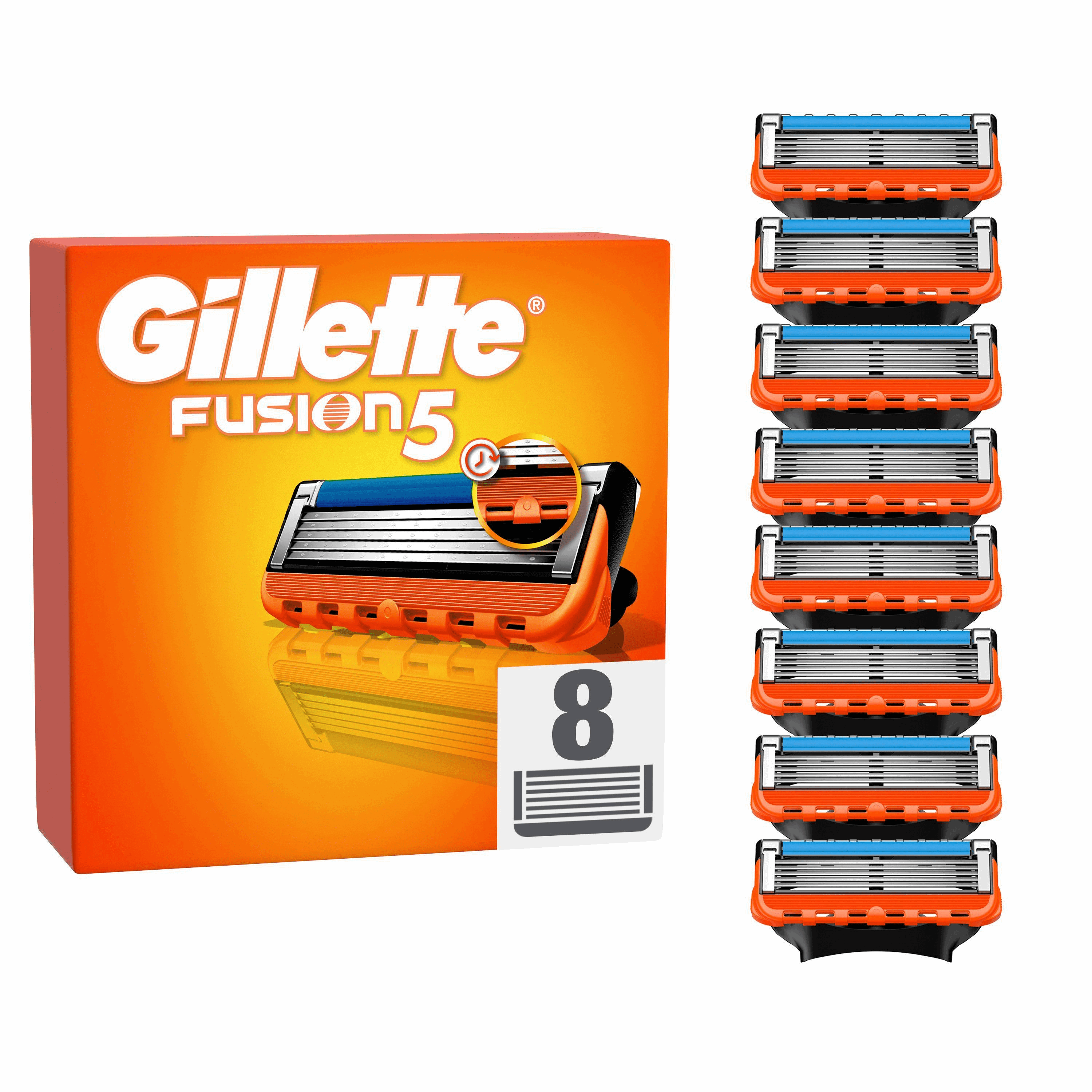 Gillette Fusion Manual 8 pcs Barbergrej 8006540989197