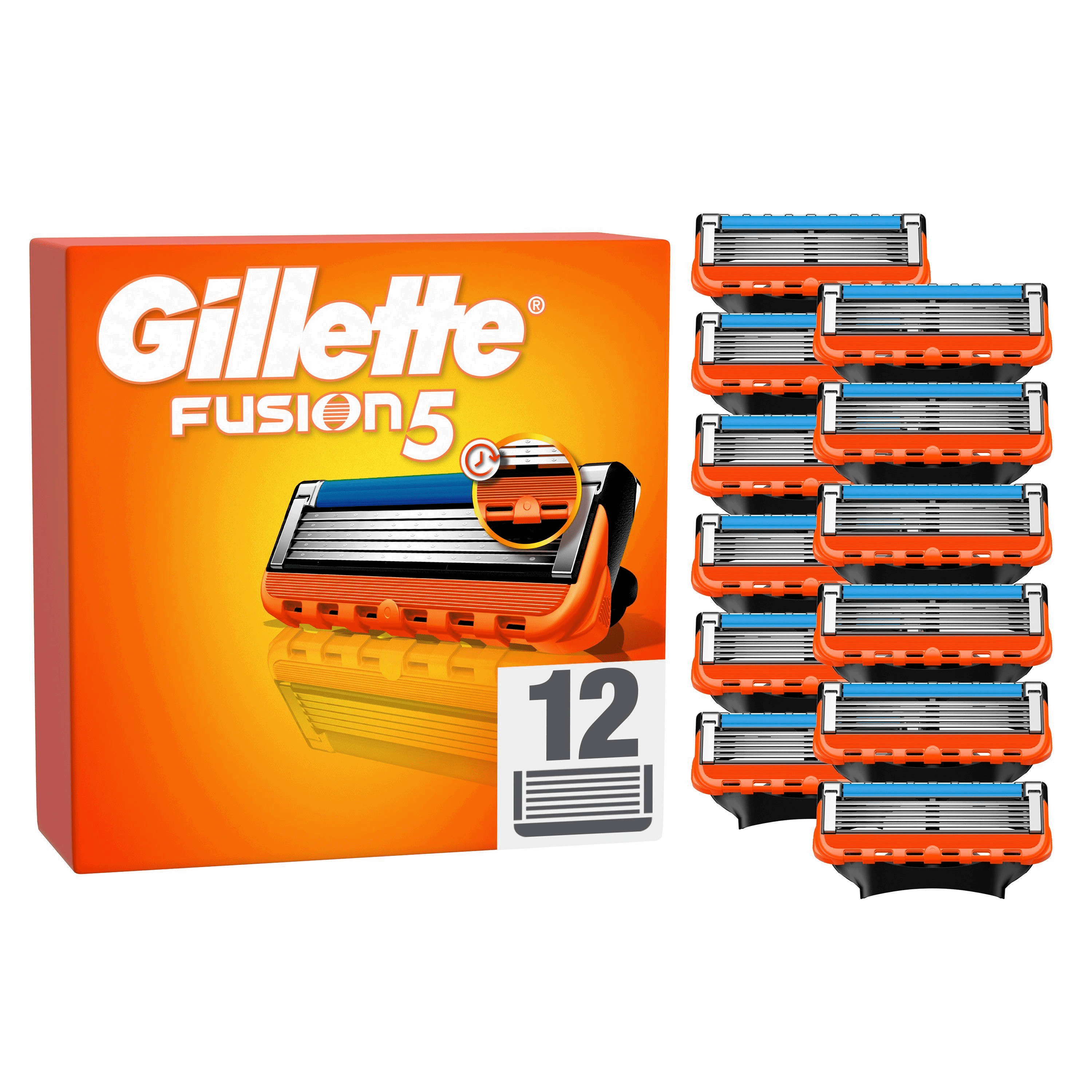 Gillette Fusion Manual Razor Blades (12-Pack) Barbergrej 8006540986141