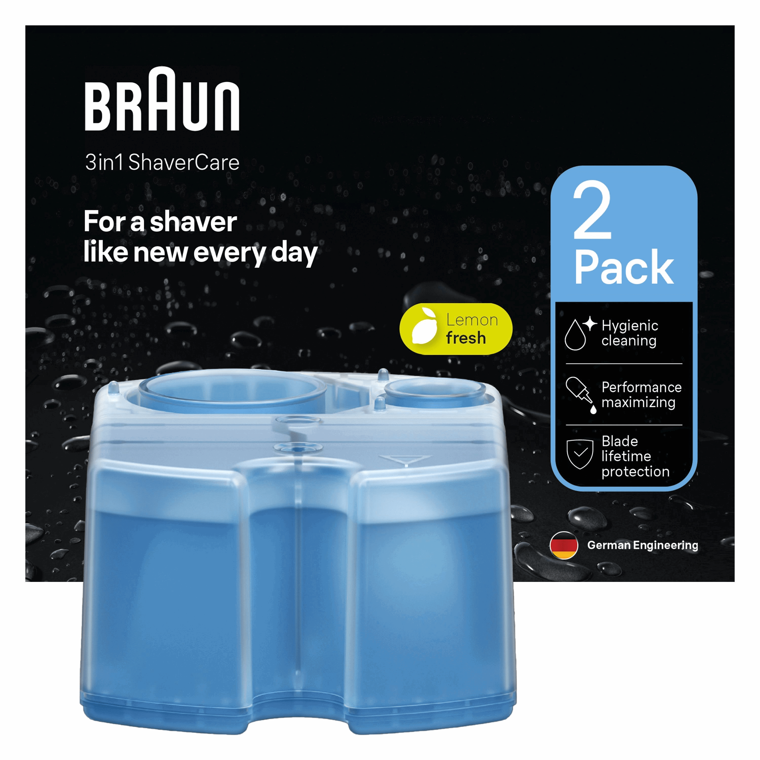Braun Tilbehør CCR2 3-in-1 ShaverCare Barbermaskine 4987176176677