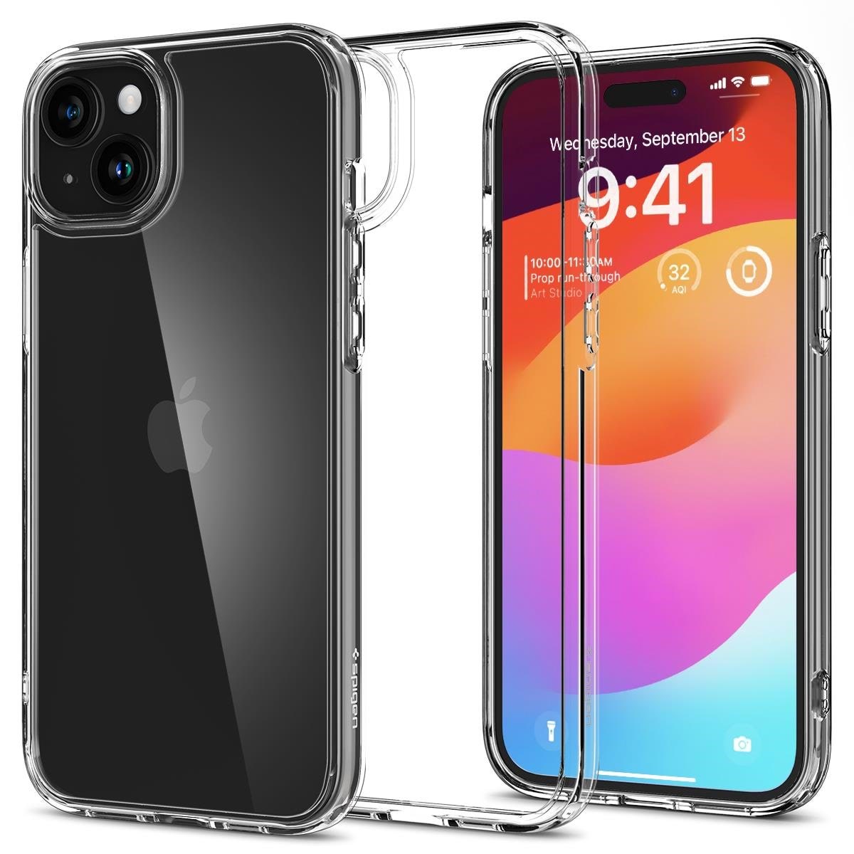 Spigen Ultra Hybrid - crystal clear - iPhone 15 Mobilcover ACS06793