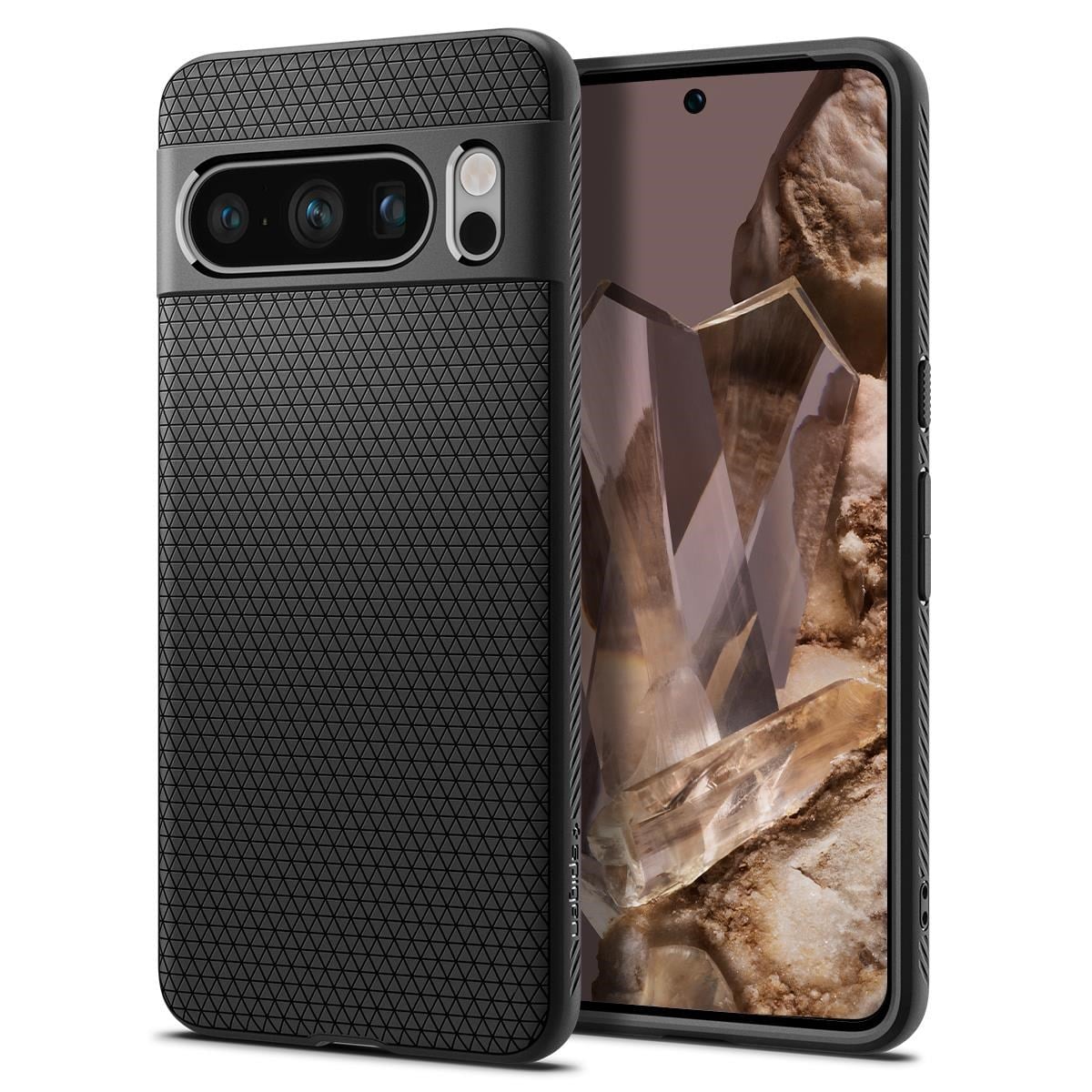 Spigen Liquid Air - matte black - Google Pixel 8 Pro Mobilcover ACS06311