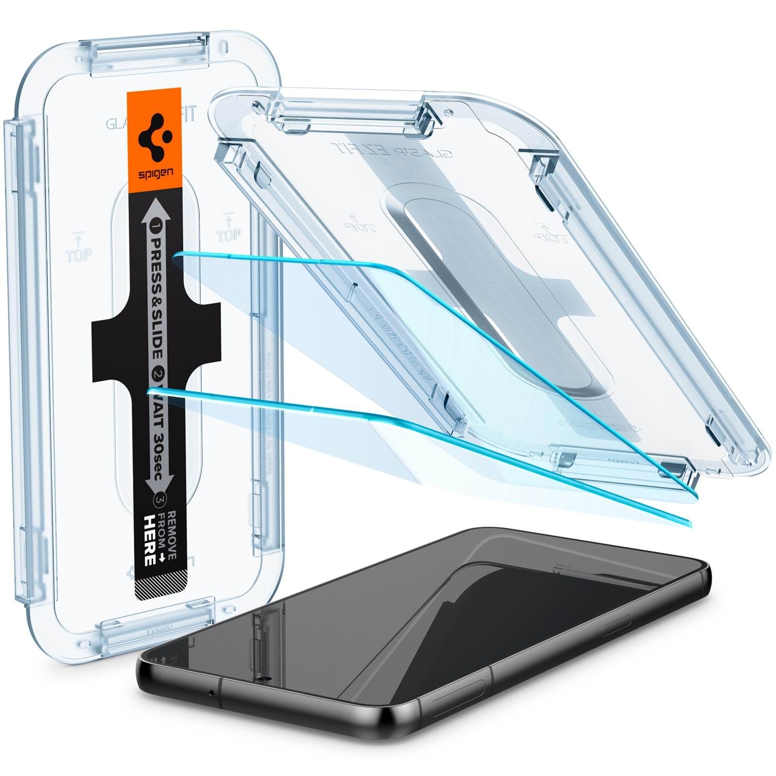 Spigen Glass EZ Fit 2 Pack - Samsung Galaxy S23 Beskyttelsesglas AGL05958