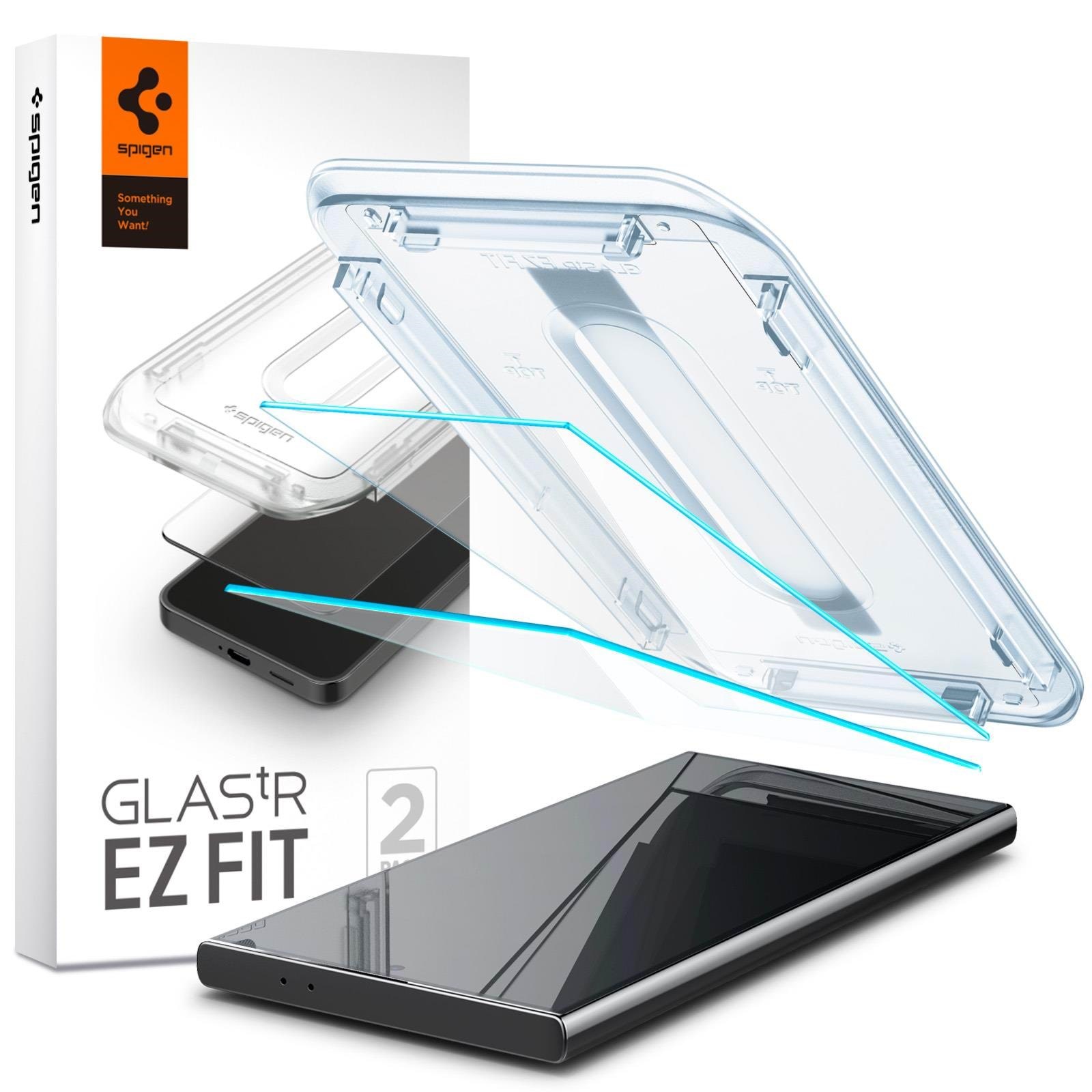 Spigen Glass tR EZ Fit HD Transparency 2 Pack - Samsung Galaxy S24 Ultra Beskyttelsesglas AGL07495