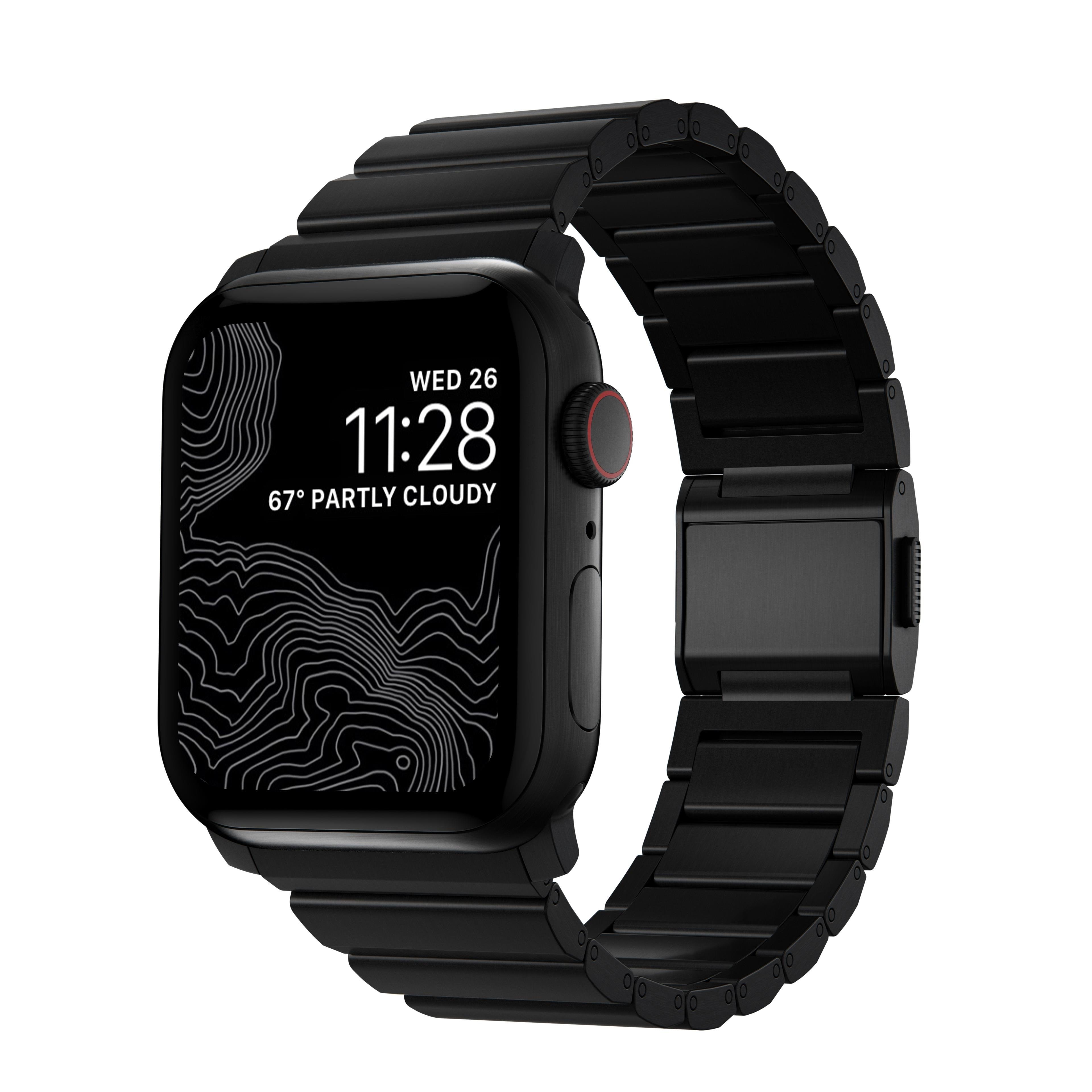 Nomad Titanium Band - black - Apple Watch Ultra 2/1 (49mm) 9/8/7 (45mm)/6/SE/5/4 (44mm)/3/2/1 (42mm) Smartwatch Tilbehør NM1A41BXT0