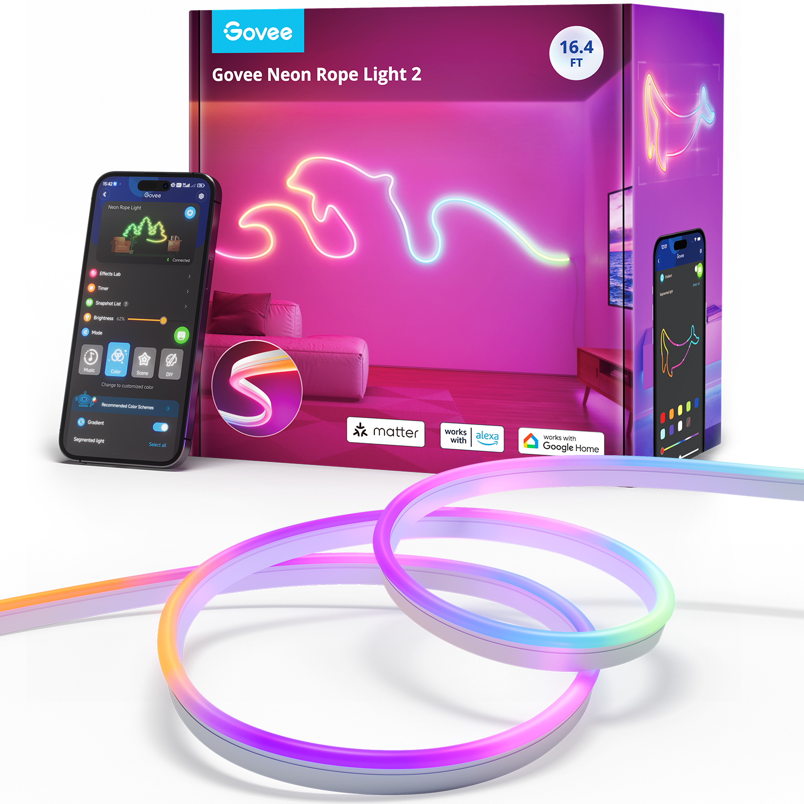 Govee Neon Rope Light 2 (5m) Smart Home H61D5301