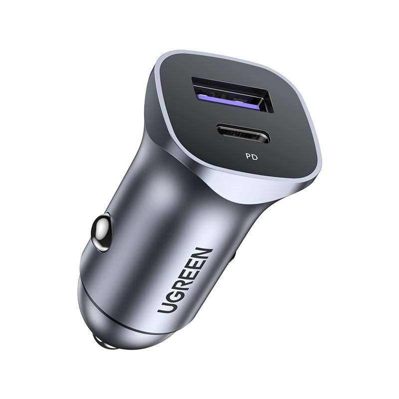 UGREEN 30w A+C Dual-Port Car Charger Mobil Oplader 40858