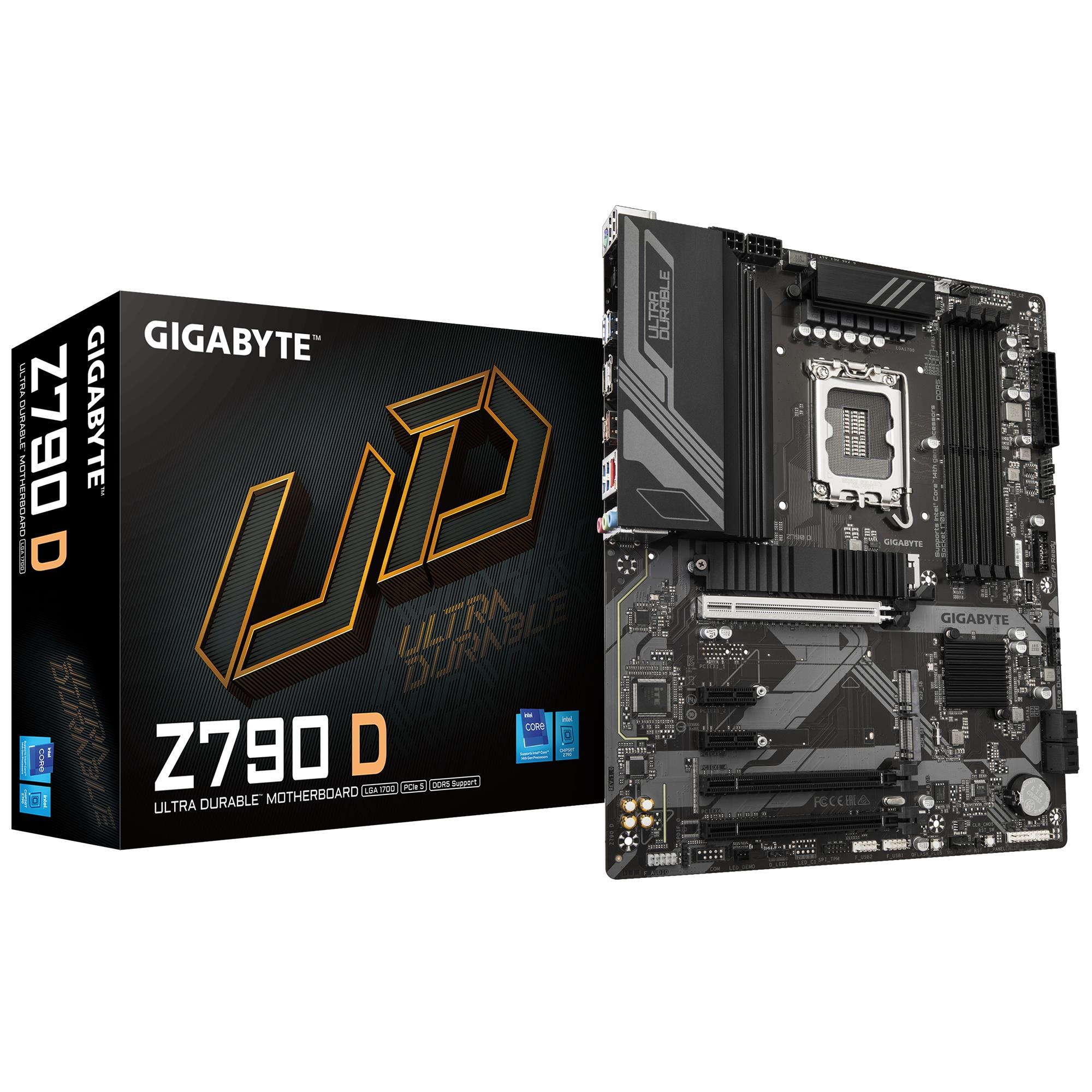 GIGABYTE Z790 D Bundkort - Intel Z790 - Intel LGA1700 - DDR5 RAM - ATX Bundkort