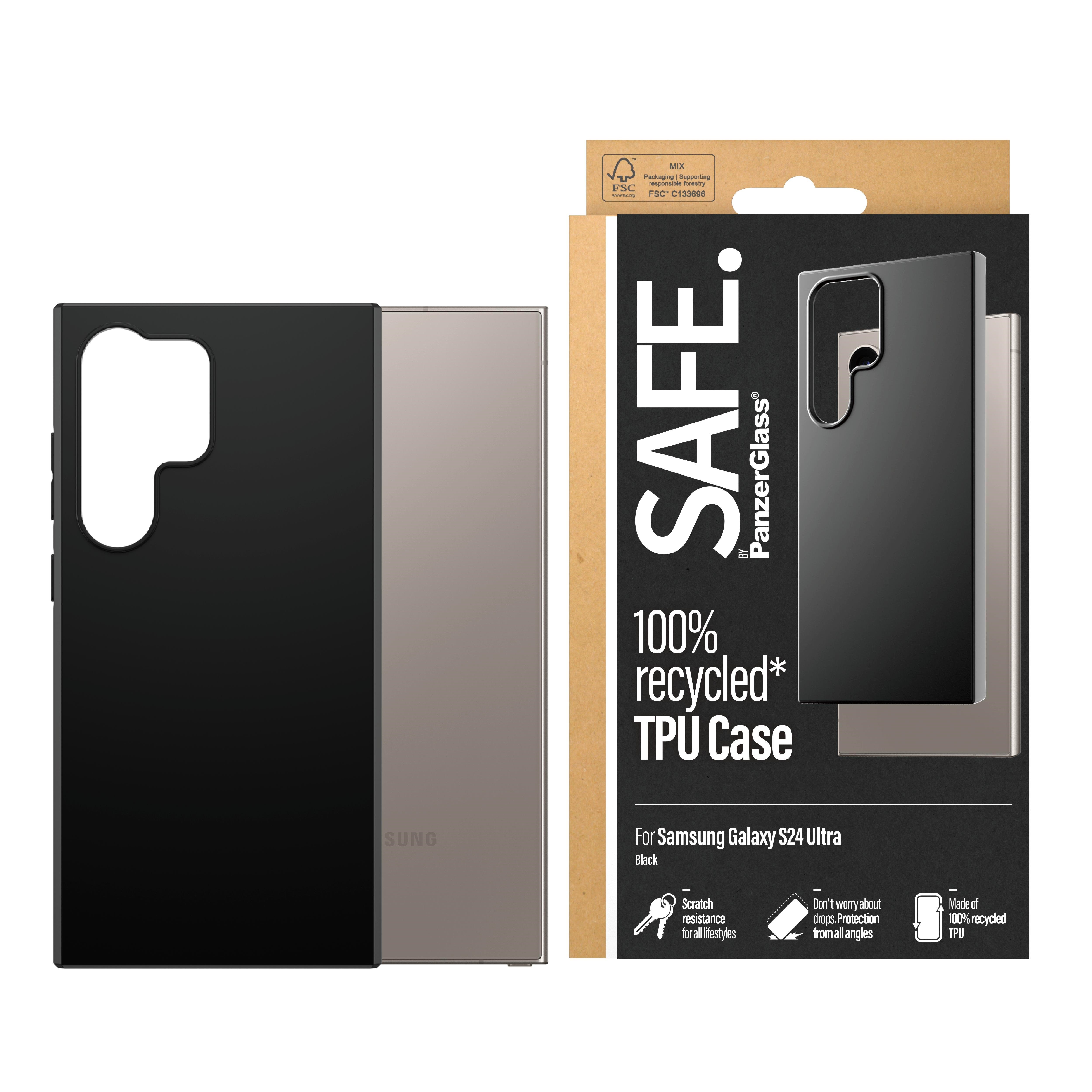 SAFE by PanzerGlass TPU Case Samsung Galaxy S24 Ultra | Black Mobilcover SAFE95677