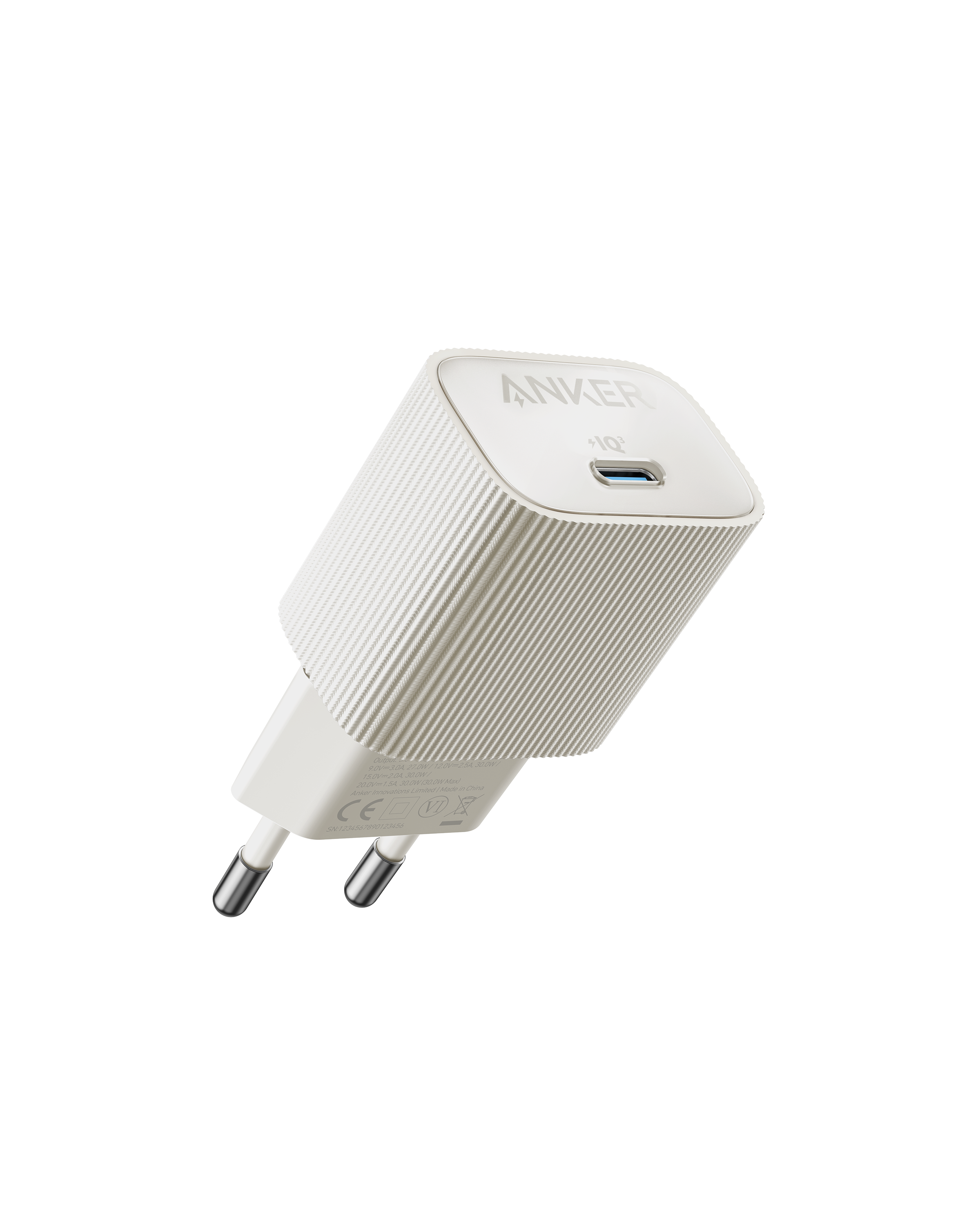 Anker 511 Nano 4 30W USB-C Power Adapter - White Mobil Oplader A2337G21