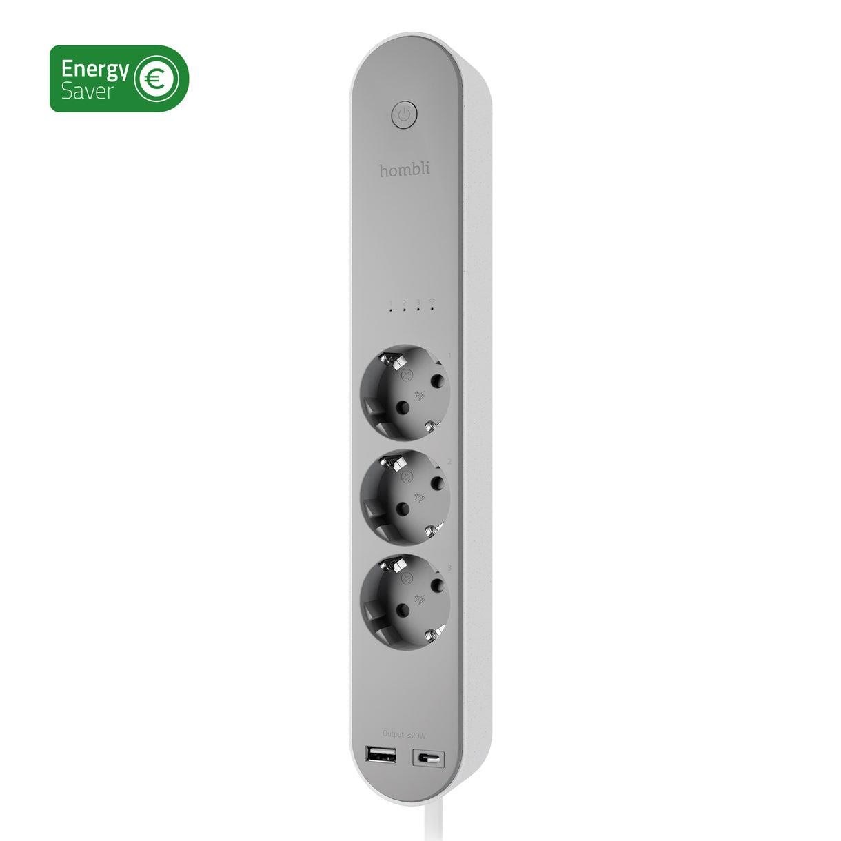 Hombli Smart Power Strip EU Strømkabel Hvid HBPO-0108