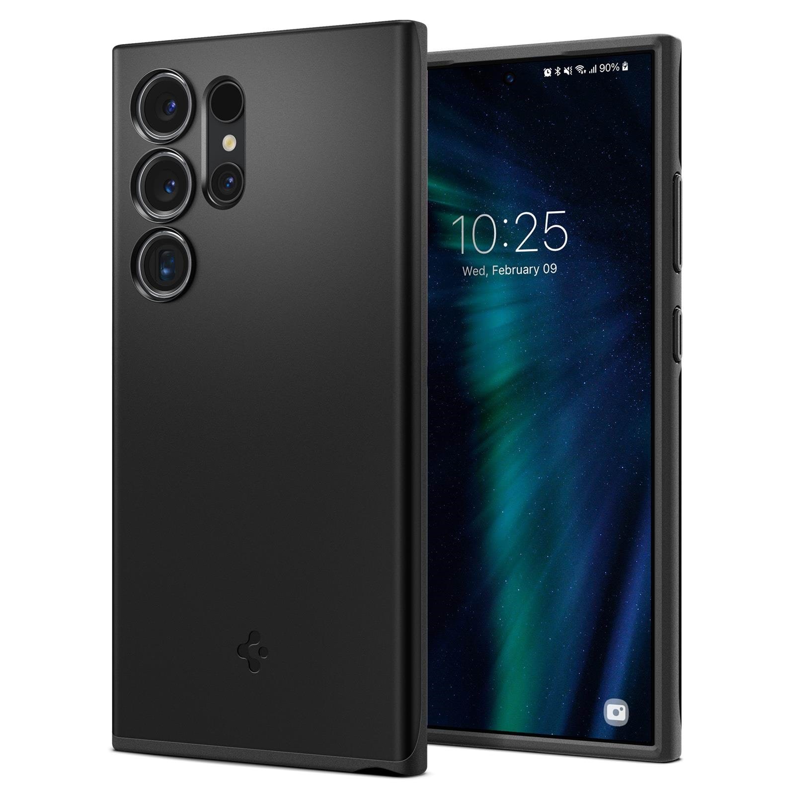 Spigen Thin Fit - black - Samsung Galaxy S24 Ultra Mobilcover ACS07281