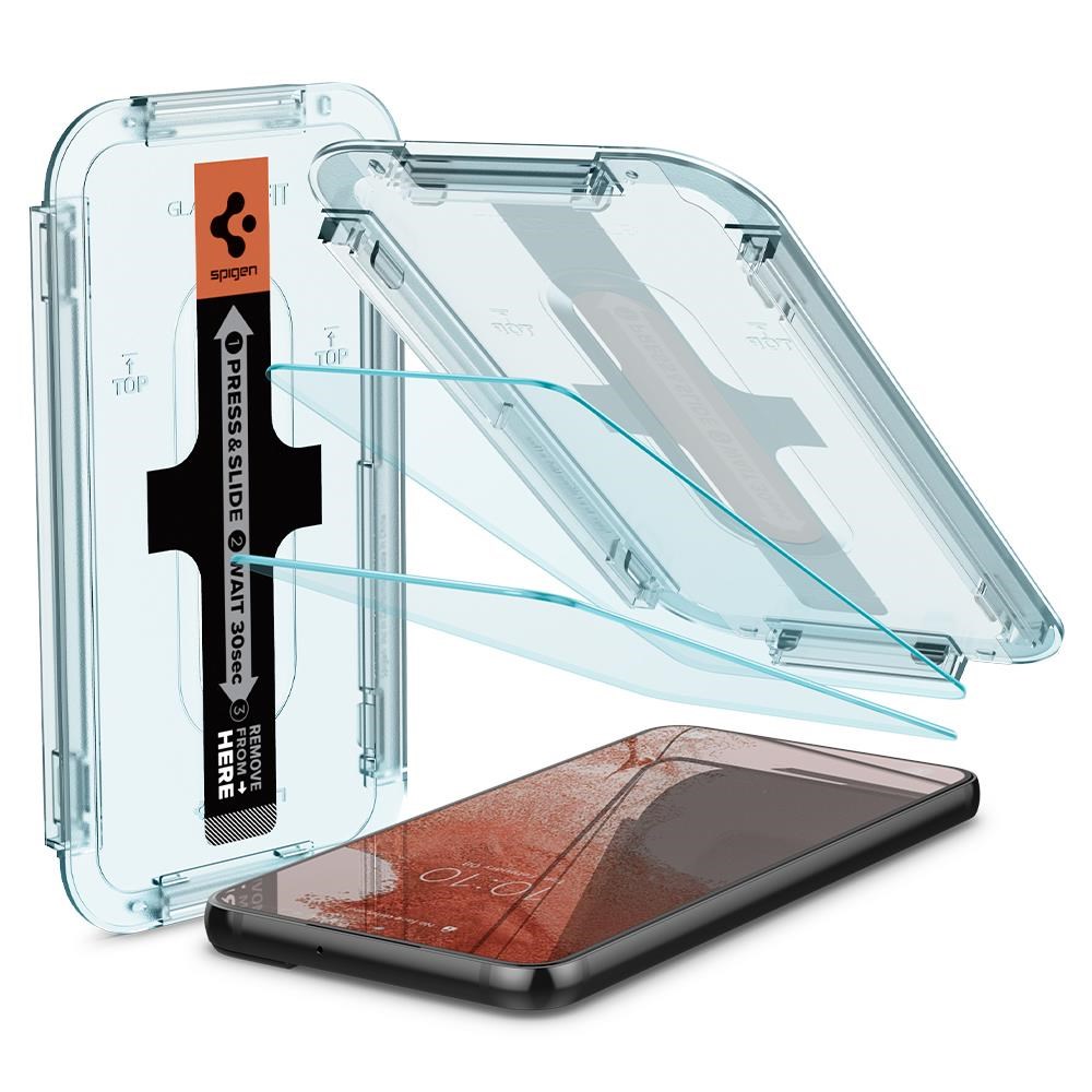 Spigen Glass tR EZ Fit 2 Pack - Samsung Galaxy S22 Beskyttelsesglas AGL04151