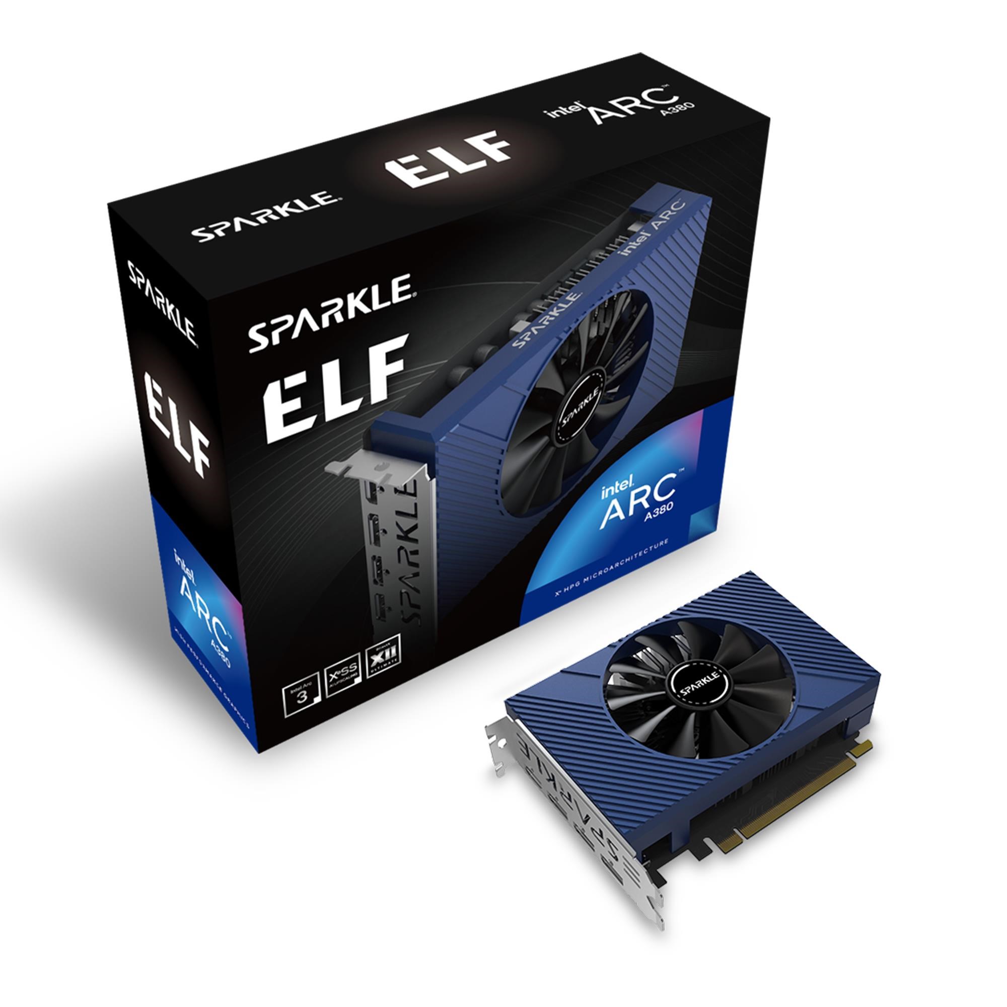 Sparkle Arc A380 Elf - 6GB GDDR6 RAM - Grafikkort Grafikkort 1A1-S00394100G