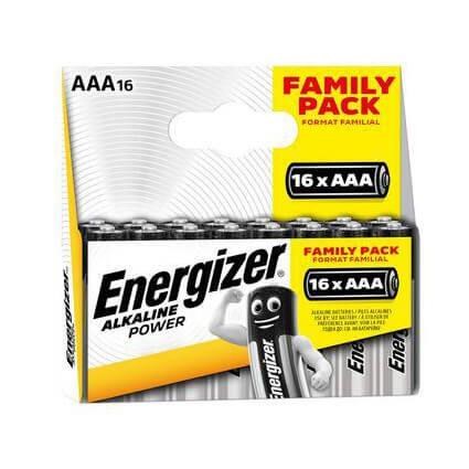 Energizer Batteri AAA/LR03 Alkaline Power 16-pack Batteri E303320000