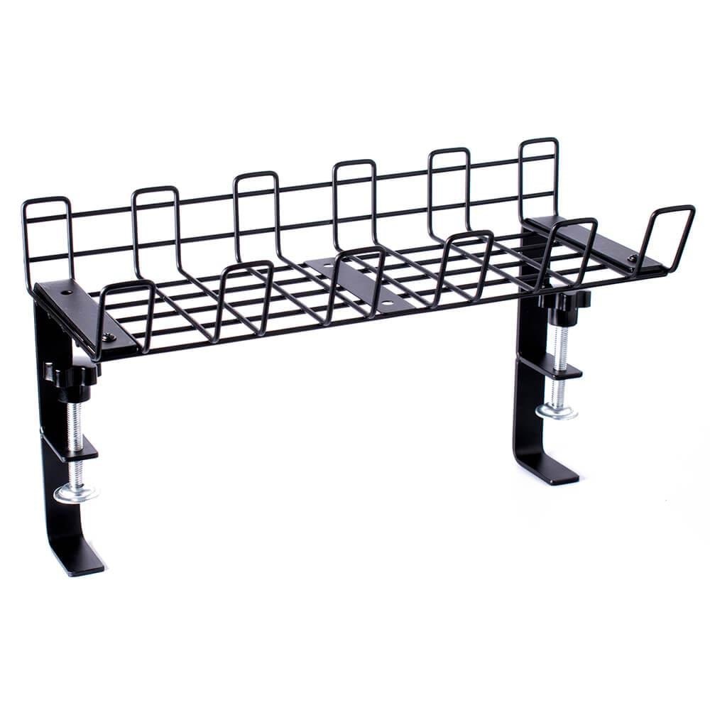 Desire2 Deskmate Cable Basket Clamp Mount Black Kabel Organisering Sort D2WCORG