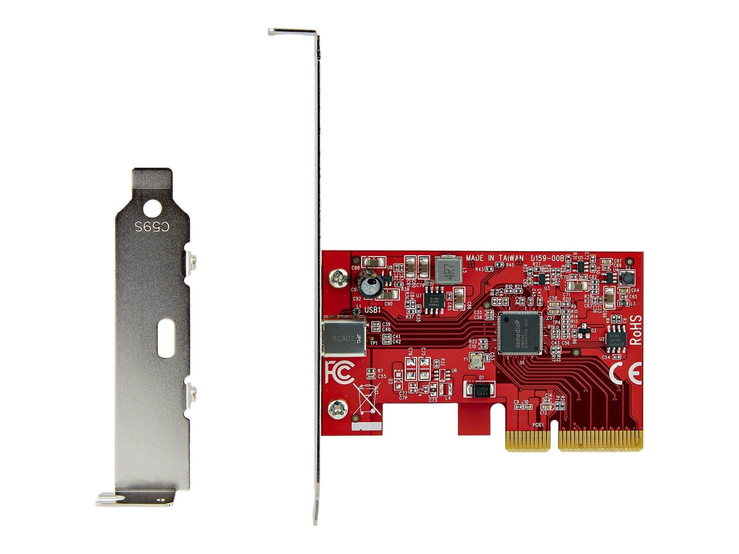 StarTech.com USB 3.2 Gen 2x2 PCIe Card - USB-C 20Gbps PCI Express 3.0 x4 Controller - USB Type-C Add-On PCIe Expansion Card -Windows/Linux - USB 