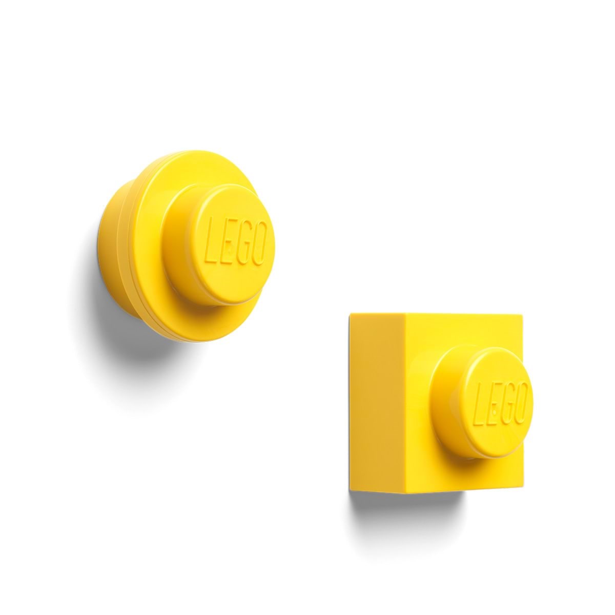 LEGO MAGNET SET ROUND AND SQUARE - YELLOW