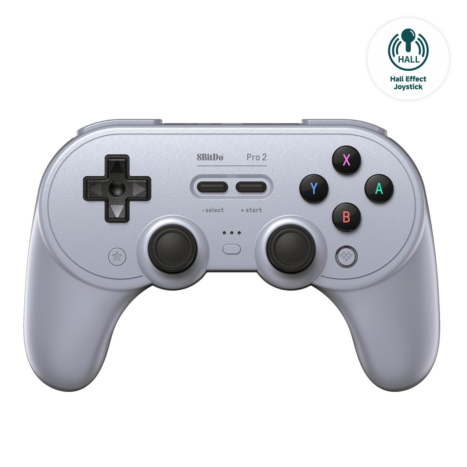 8BitDo PRO 2 (Hall Effect) - Grey - Wireless Controller - Android Spil Tilbehør RET00411
