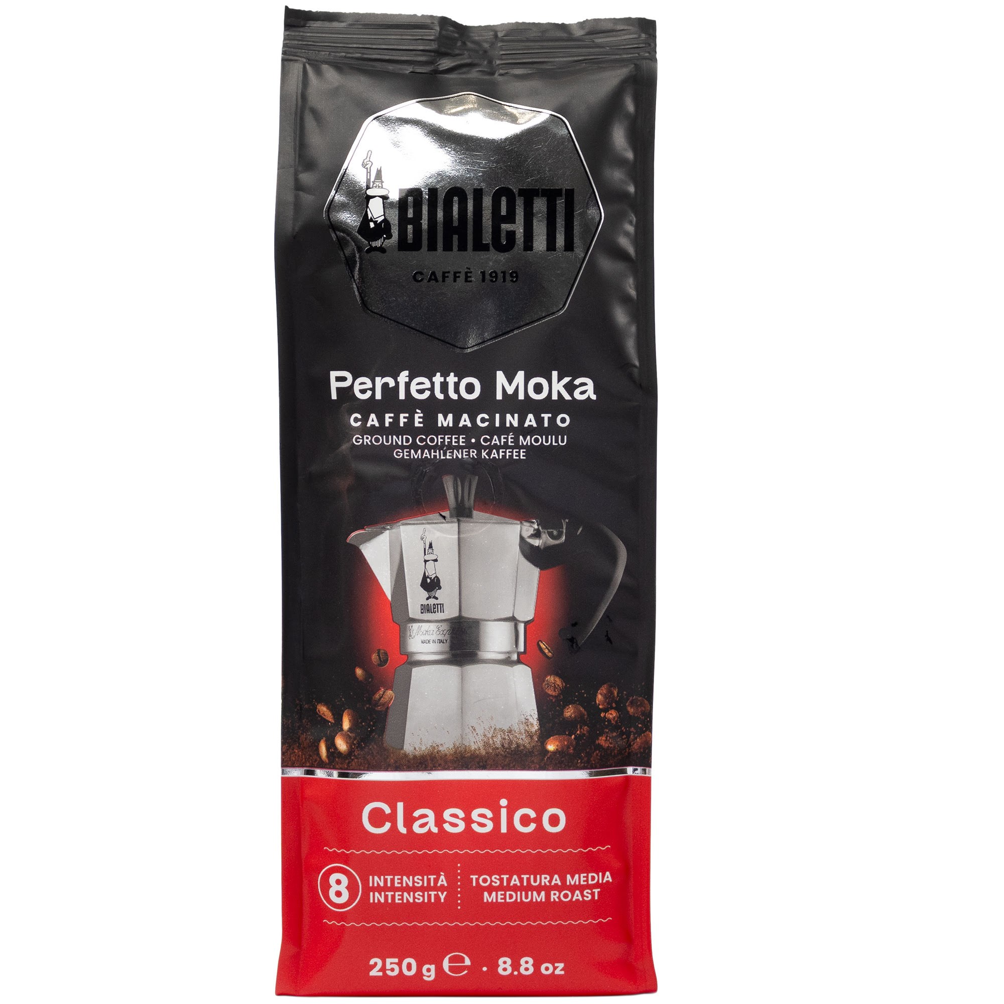 Bialetti Perfetto Moka Classico - Ground coffee - 250g Kaffemaskine 096080355