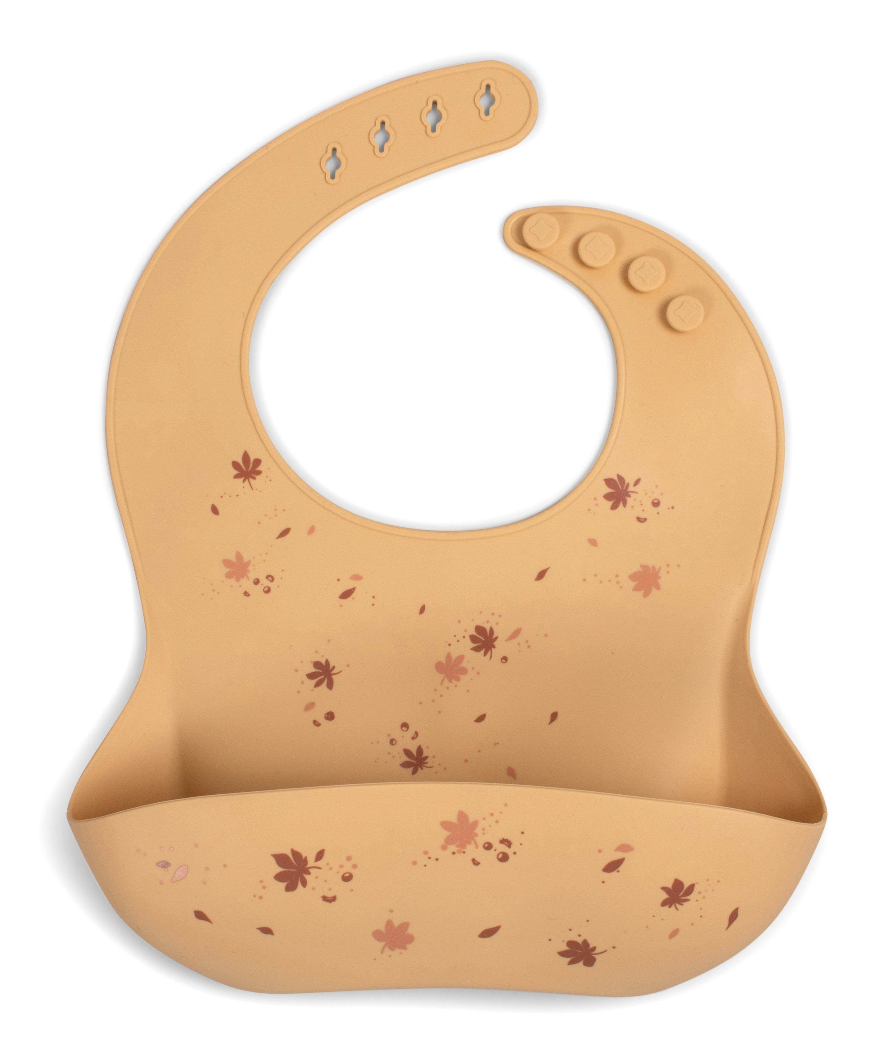 Filibabba Silicone bib with print - Chestnuts Babyudstyr FI-02247