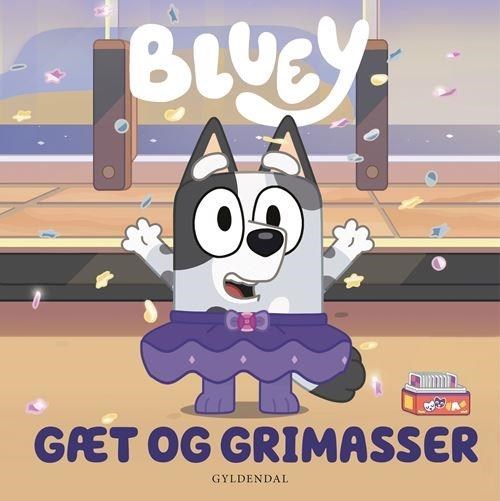 Bluey - Gæt og grimasser - Børnebog - Papbog Børnebog 9788702391800