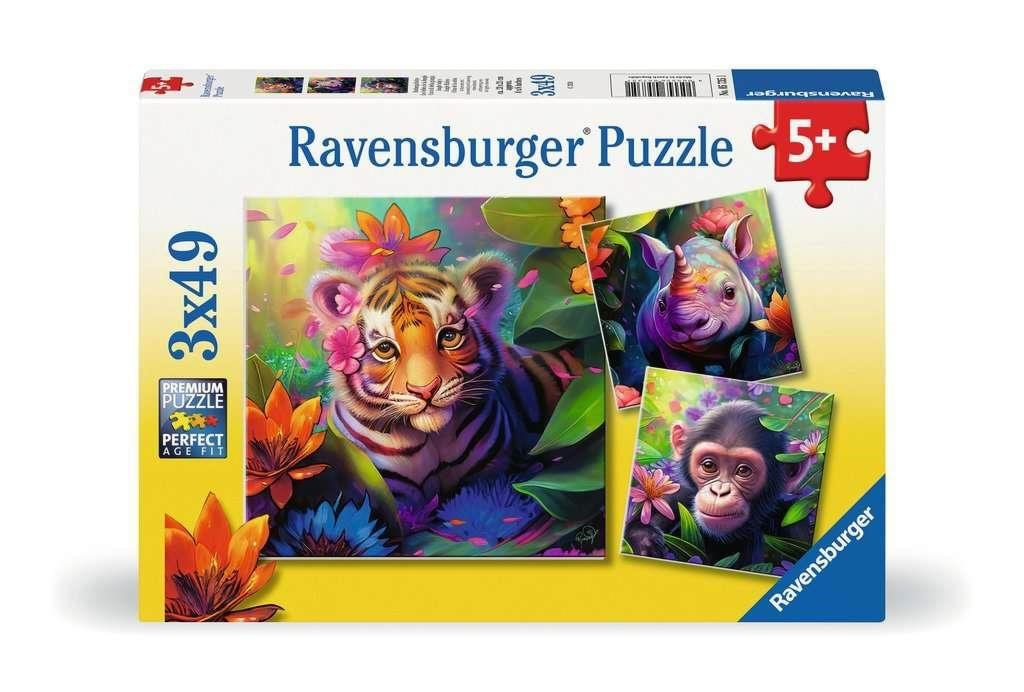 Ravensburger Jungle Babies, 3x49pc Puslespil 10105735