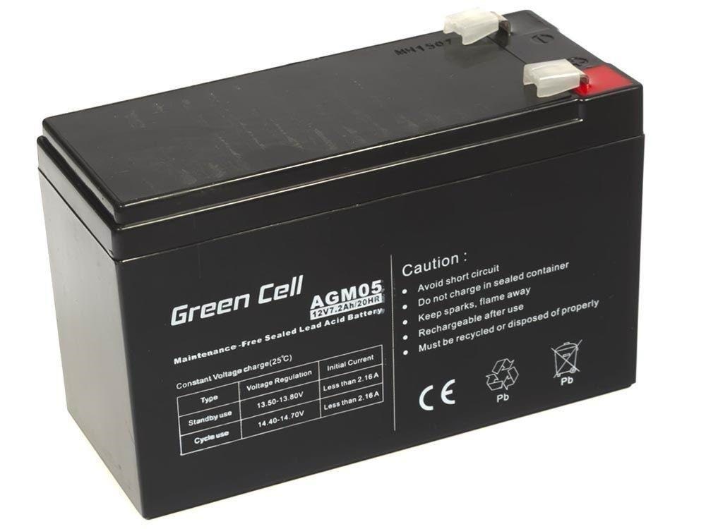 Green Cell AGM05 AGM 12V/7.2Ah Gel Deep Cycle Ups