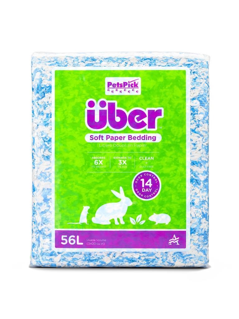 Über Papirstrøelse 56 L Blå/Hvid Gnavere 45066