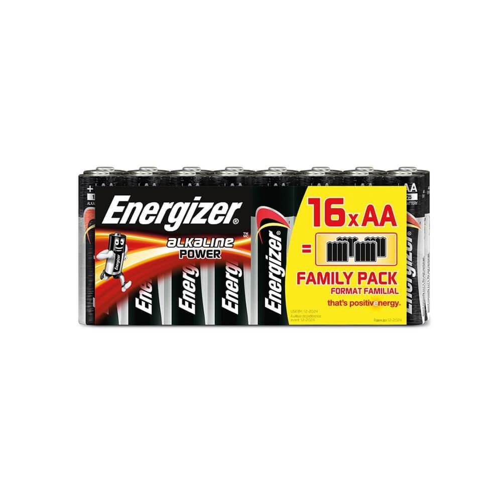 Energizer Battery AA/LR6 Alkaline Power 16-pack Batteri 7638900438604