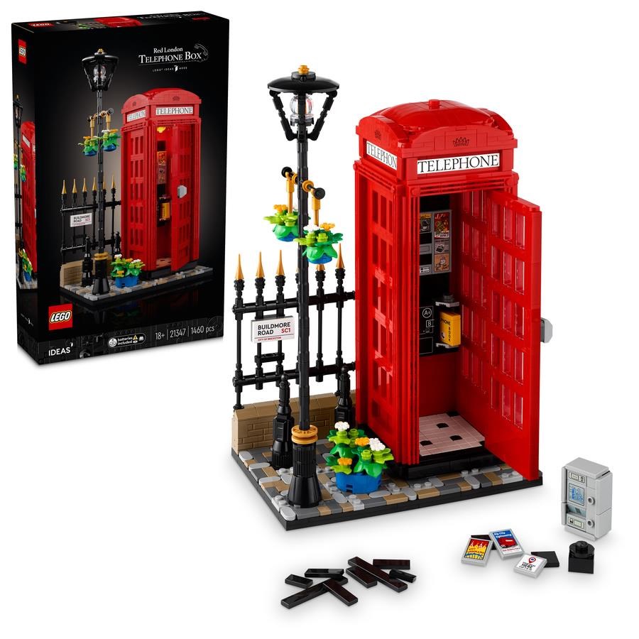 LEGO Ideas 21347 Rød London-telefonboks byggesæt 18+ år