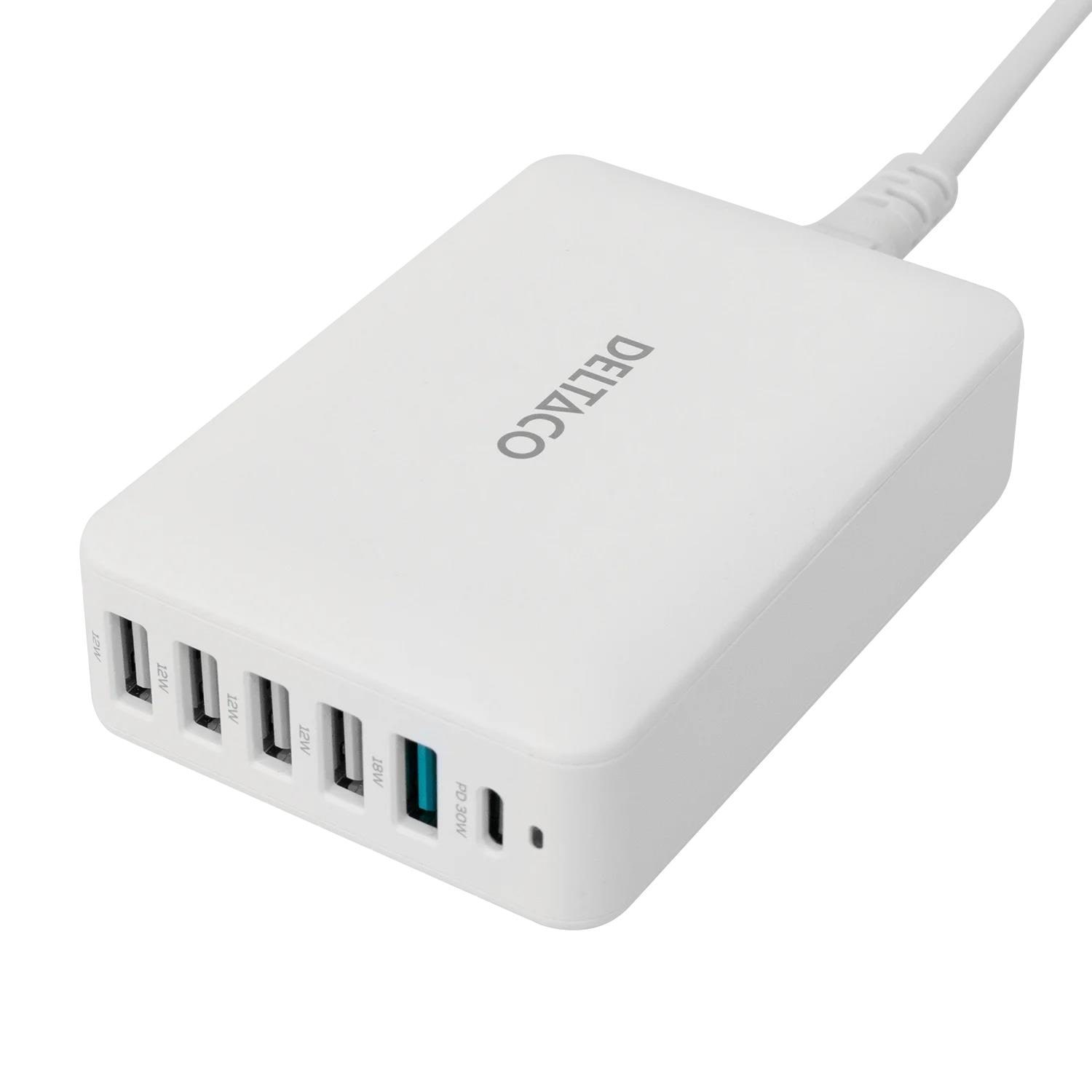 Deltaco USBC-MO100 USB Charging Station Mobil Oplader
