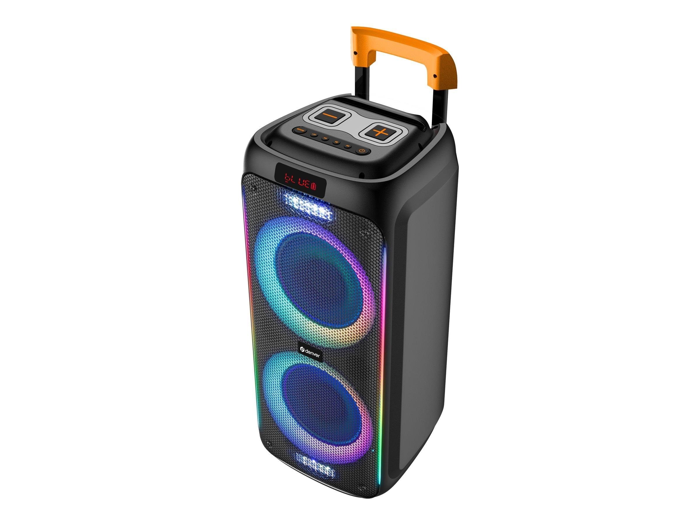 DENVER TSP-456 - Trolley Speaker - 600W - Bluetooth Baerbare Fest Hoejtalere Sort