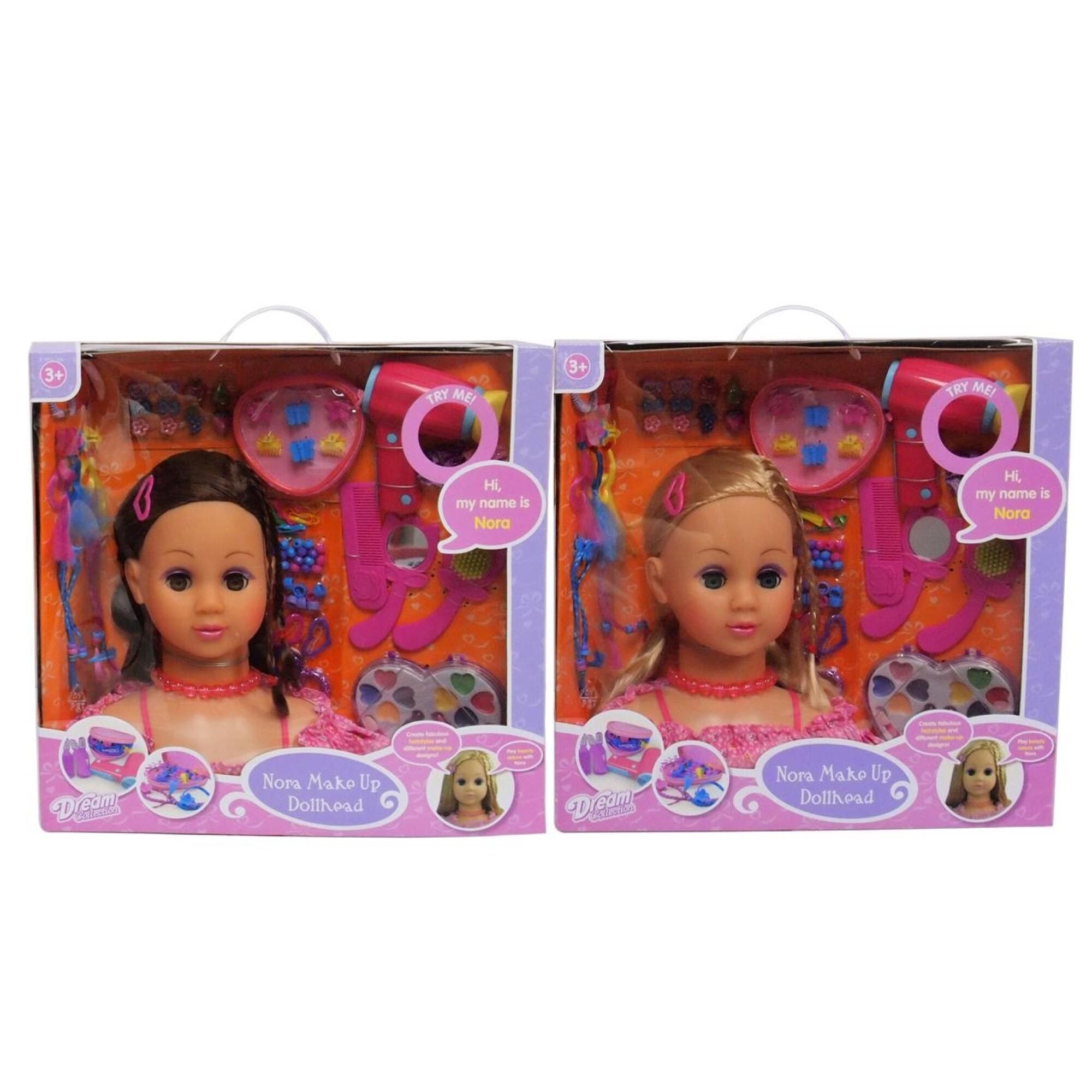 Nora Makeup Dukkehoved - assorteret Kreativt Legetøj 804012