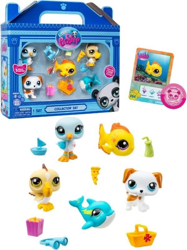 Littlest Pet Shop LITTLEST PET SHOP BEACH BESTIES COLLECTORS 5 PK Legesæt 517