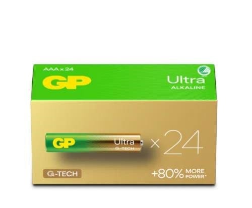 GP Battery Ultra Alkaline AAA/LR03 24-pack Batteri 151446