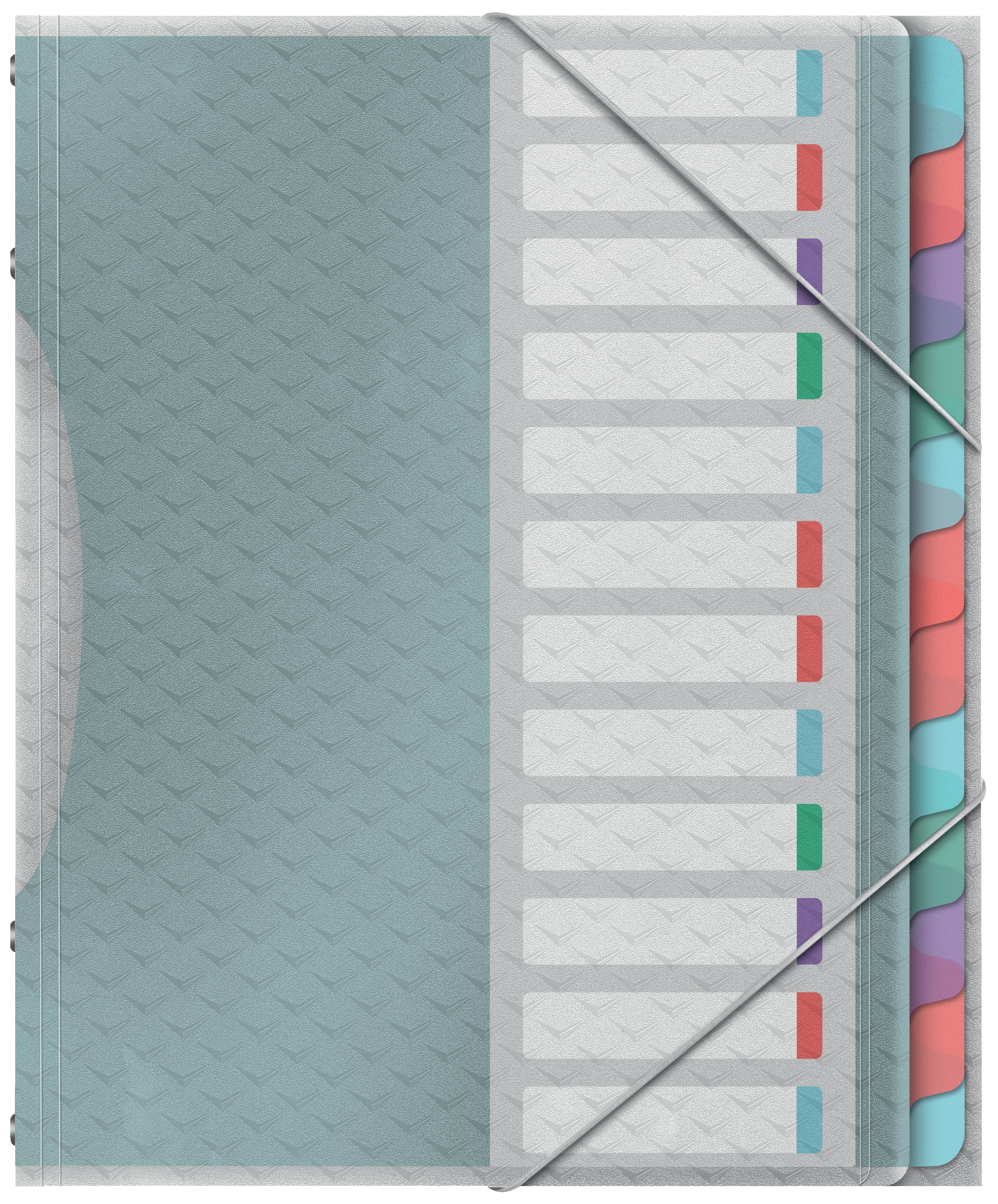Esselte Colour'Breeze sorteringsmappe med 12 faner Opbevaringskasse 626256