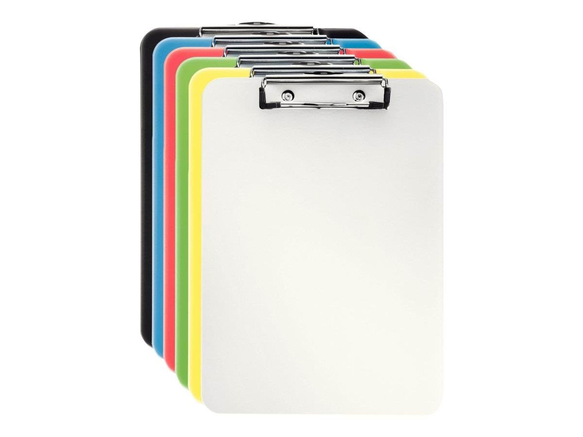 Esselte Vivida - clipboard - for A4 - capacity: 80 sheets - translucent assorted