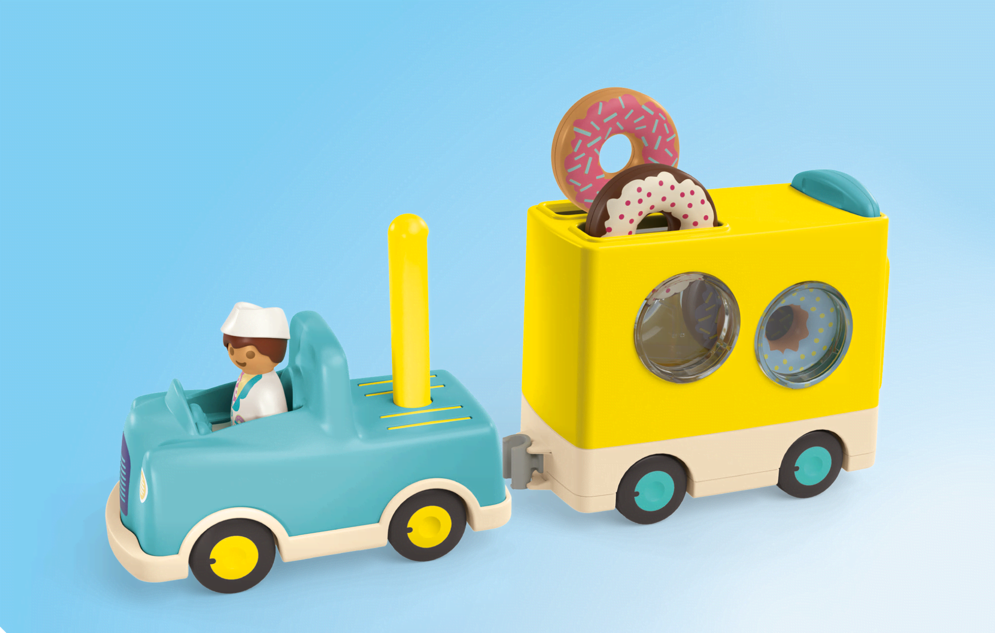 Playmobil 1.2.3 - Junior skør donuttruck med stablings- og sorteringsfunktion Playmobil 71702