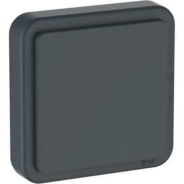 LK OPUS 74 adapterdæksel med membran, IP44, 1 modul, antracitgrå Lauritz Knudsen 520M8301