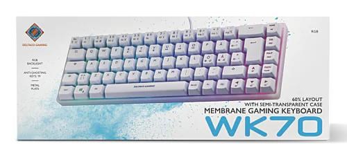 Deltaco GAMING DK240 Mini RGB Membrane Keyboard - Gaming Tastatur - Hvid Tastatur GAM-158-W
