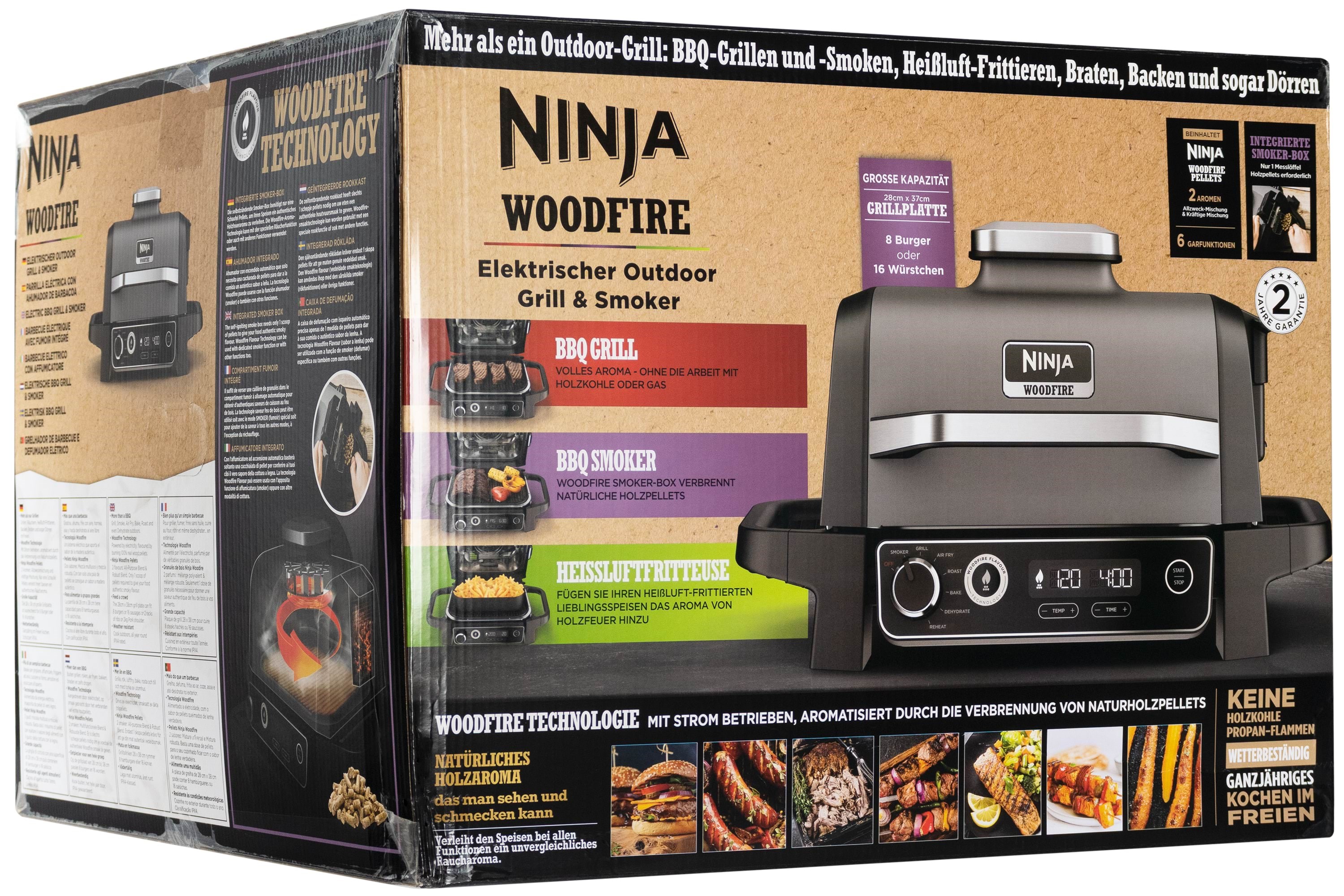 Ninja Woodfire Electric BBQ Grill & Smoker Grill Og Tilbehør OG701EU