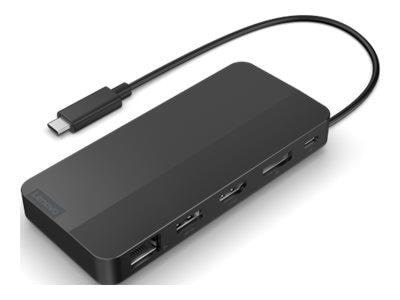 Lenovo USB-C Dual Display Travel Dock - Dual 4K 60 Hz - 100W PD Docking Station 40B90000WW