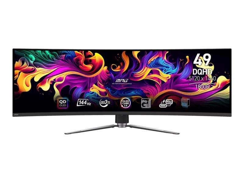 49" MSI MPG 491CQP QD-OLED - 5120x1440 - 144Hz - QD-OLED Computerskærm Black