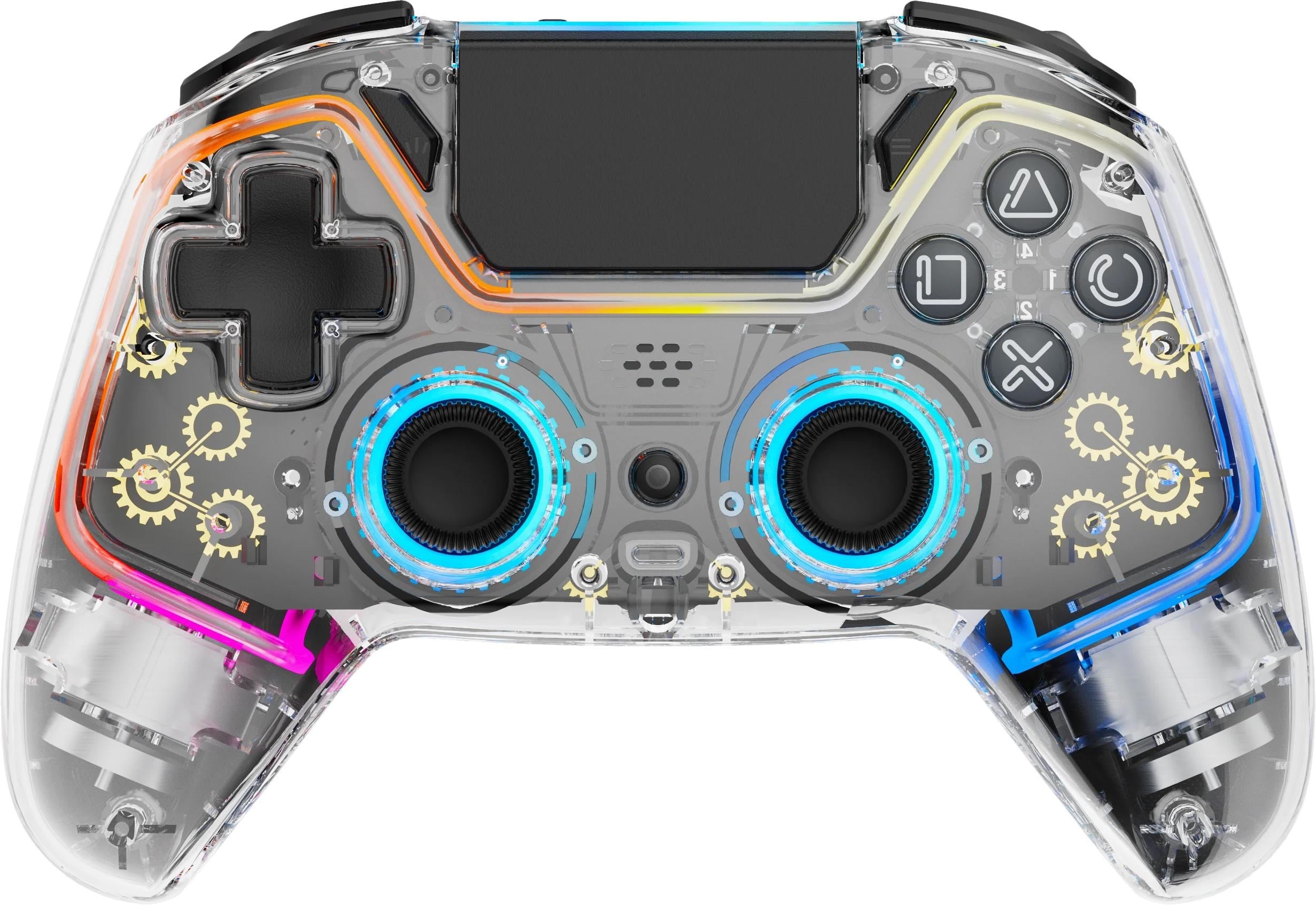 Deltaco GAMING PS4 Transparent Controller - Wireless Controller - Sony PlayStation 4