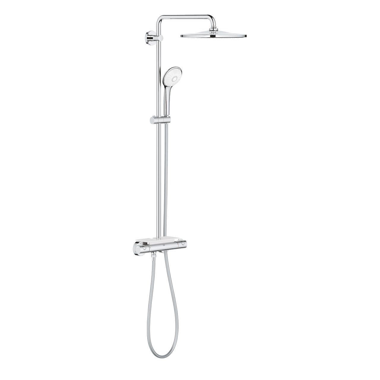 Grohe Euphoria 310 brusesystem med termostat til væg, krom Bruser 26849000