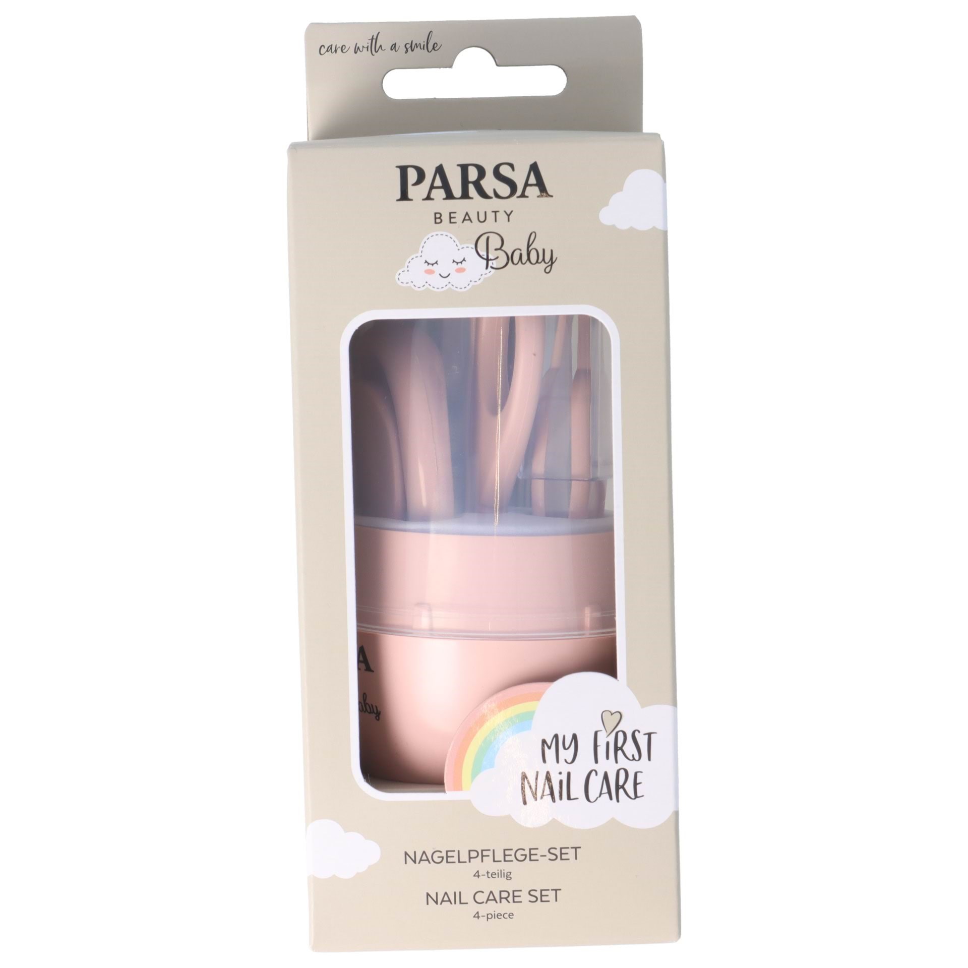 Parsa Baby 6-delt negleplejesæt, nyfødt - rosa Babyudstyr P00004954