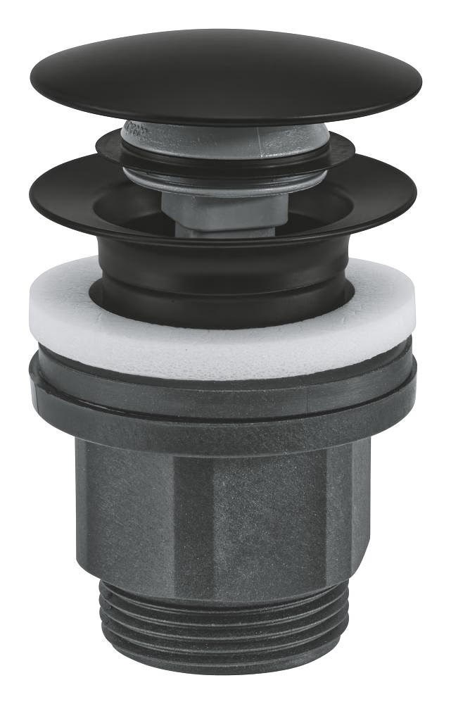 Grohe Push-up bundventil, Mat sort Armatur Tilbehør 1024642430