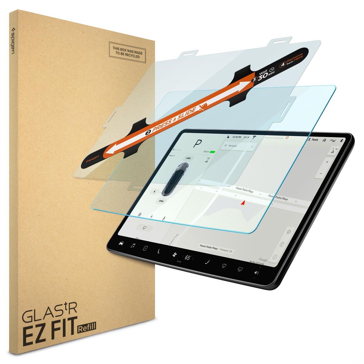 Spigen Tesla EZ Fit Refill Anti Glare Screen Protector 1 Pack - Tesla Model Y (2020-2024)/ Model 3 (2017-2023) - 15"