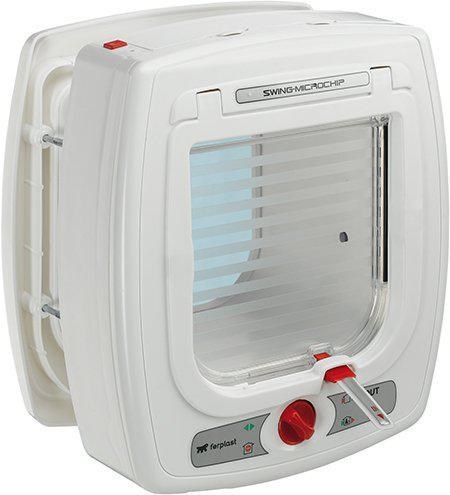 Ferplast - Cat flap Swing Microchip 22.5 x 16.2 x 25.2 cm - (705.2080) Katteudstyr